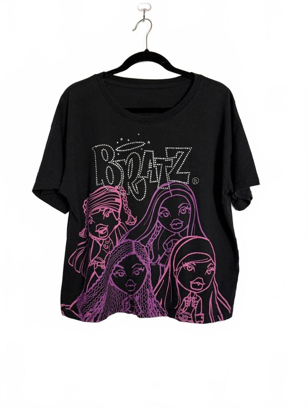 Bratz Graphic T-Shirt Oversized Fit Black Pink Streetwear Y2K
